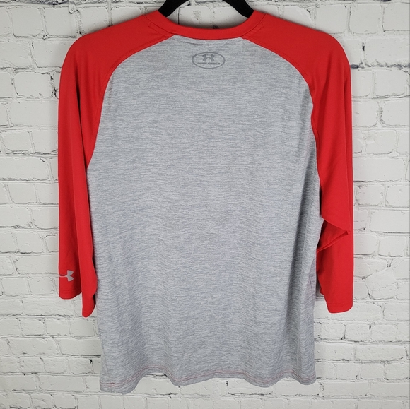 UNDER ARMOUR | Heat Gear loose fit baseball crewneck raglan athletic top - Picture 2 of 5